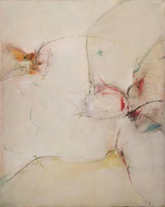 Abstract Informal Painting Guido Strazza 'Yellow Metamorphosis' 1960 Oil Canvas