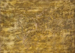 René Acht "Composition" 1959, Mixed Media Cardboard Abstract Informal Tachisme