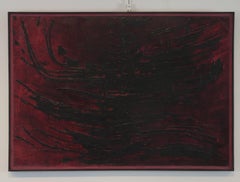 Edgar Pillet "Vulcanisation" 1959 Oil on Canvas Abstract Expressionism