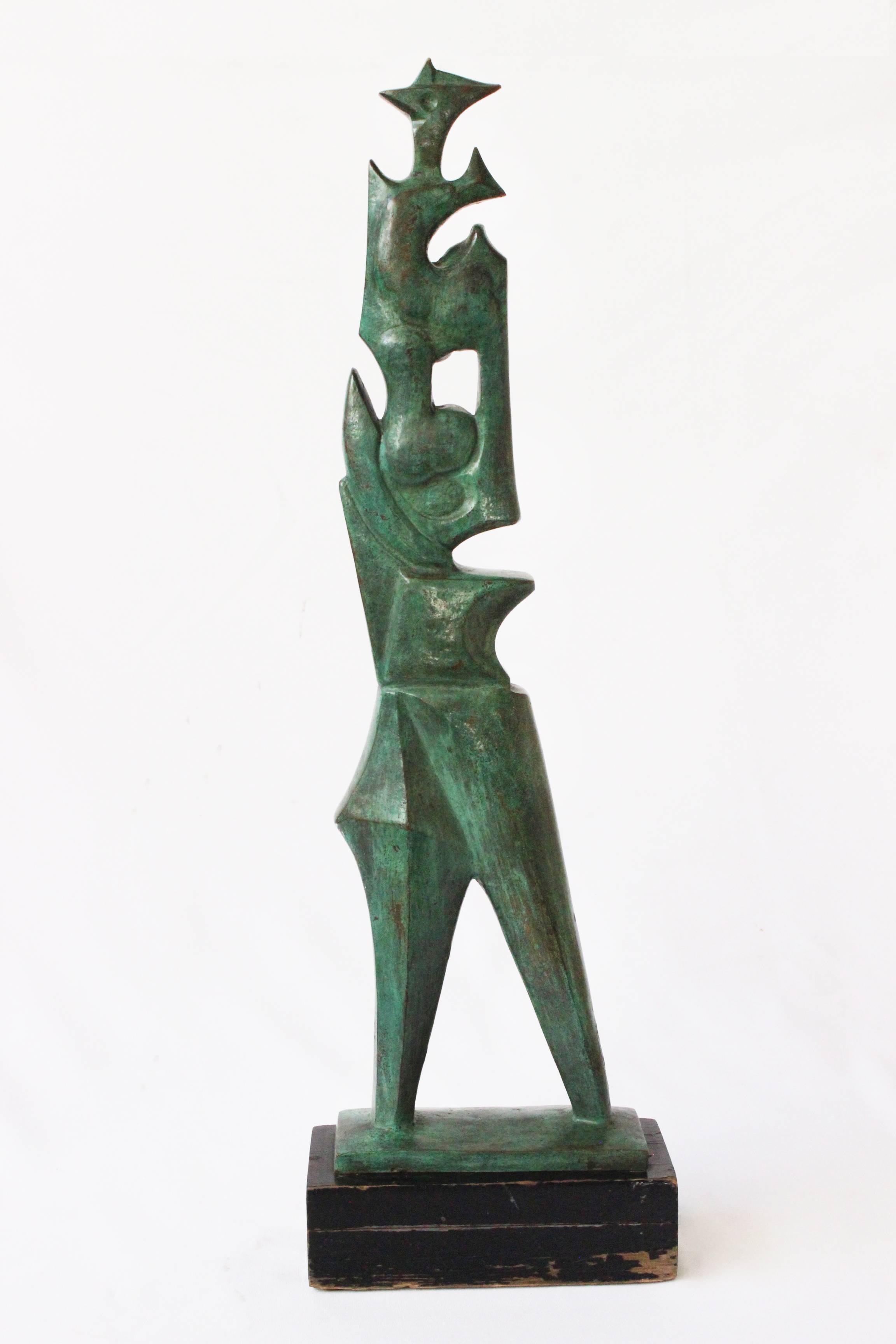 Monolyth
Luis Ortíz Monasterio
Lost Wax Bronze
70 x 21 x 10 cm
1971, MX
Wood Base

Luis Ortiz Monasterio (Mexico City, 1906-1990) was a Mexican sculptor noted for his monumental works such as the Monumento a la Madre and the Nezahualcoyotl