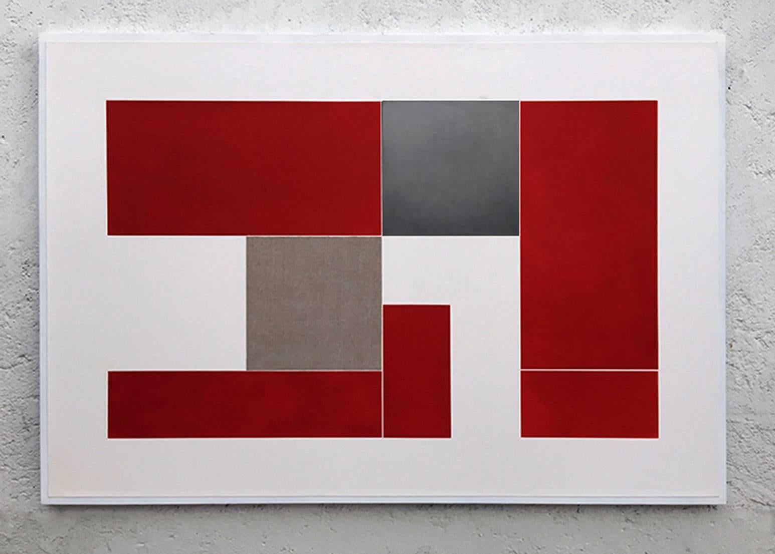 Alberto Montaño Mason Abstract Print - Red Room 