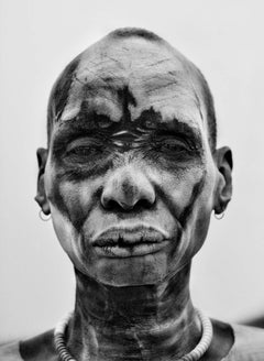 Dinka Man, Southern Sudan, 2006 - Sebastião Salgado(Black and White Photography)