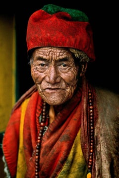 Monk at Jokhang Temple, Lhasa, Tibet, 2000 - Steve McCurry(Portrait Photography)