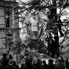 Retro School Yard Tree, Paris, 1963 - Melvin Sokolsky (Black and White Photography)