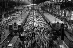 Vintage Church Gate Station, Bombay, India, 1995 - Sebastião Salgado