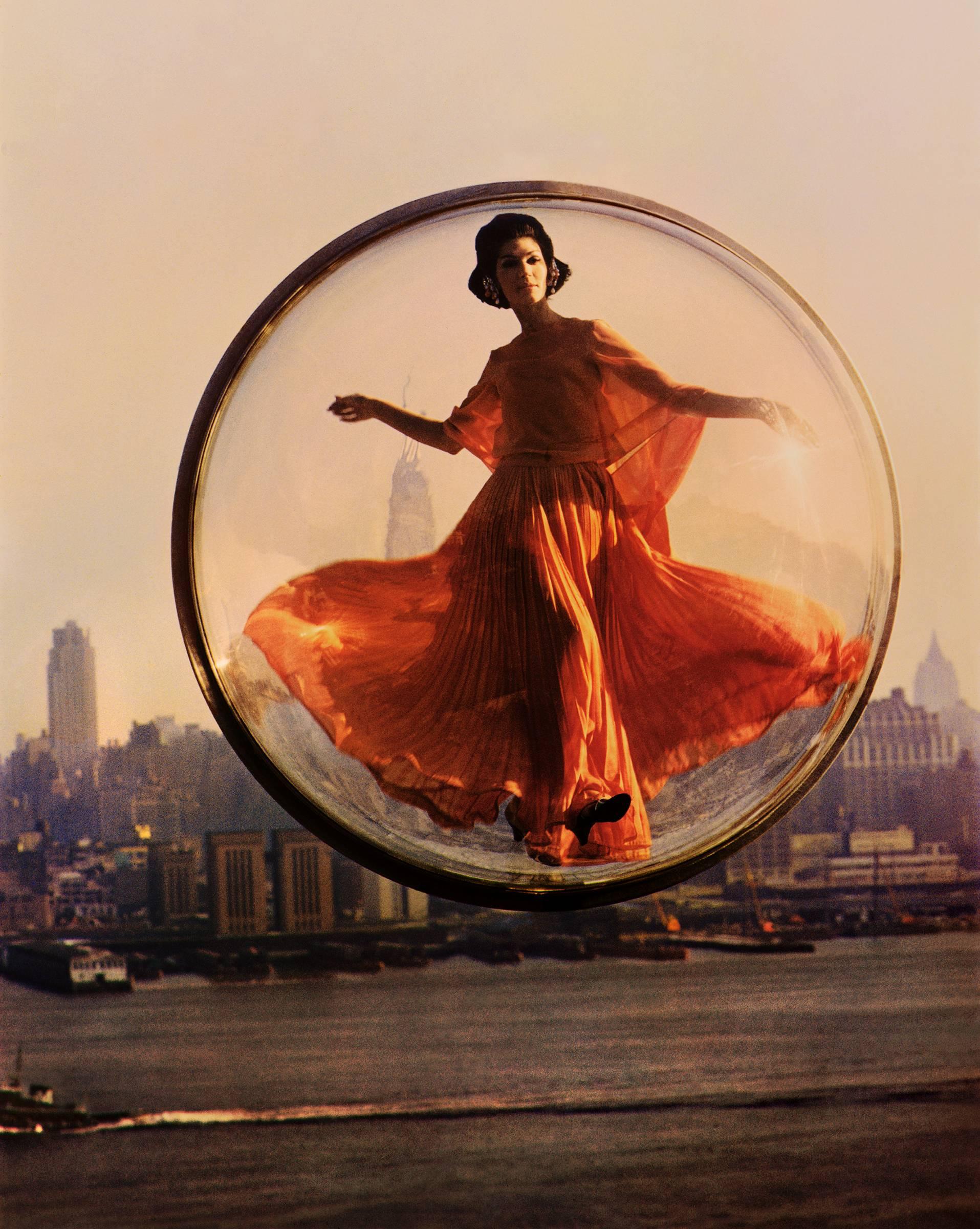 Over New York - Melvin Sokolsky (Colour Photography)
Signed on photographer's label on reverse of mount
Archival pigment print, mounted on aluminium
37 x 30 inches
from an edition of 25 + 3 APS
Image taken 1963, edition printed 2017

Melvin Sokolsky