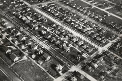 Vista aerea di case unifamiliari, Muncie, In