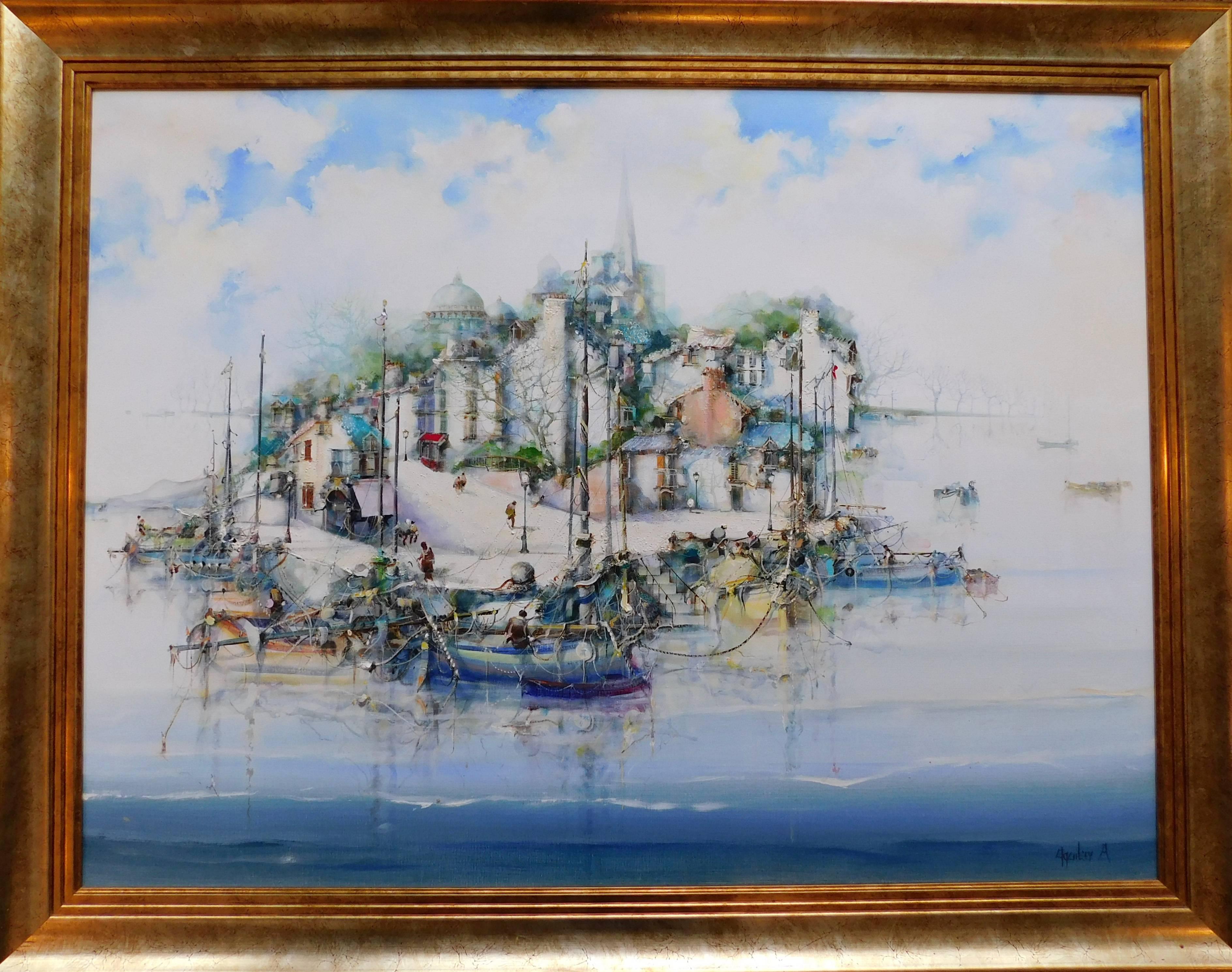 The Peninsula - Painting by Jorge Aguilar-Agon