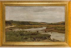 Arthur Wilde Parsons (1854-1931) - Signiert 1913 Britisches Öl:: Gannel River Newquay