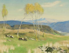 Adrian Scott Stokes RA (1854-1935) - Signed English Watercolour, Sheep Grazing