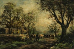 George Léon Little (1862-1926) - Late 19th Century English Oil, A Summer Evening