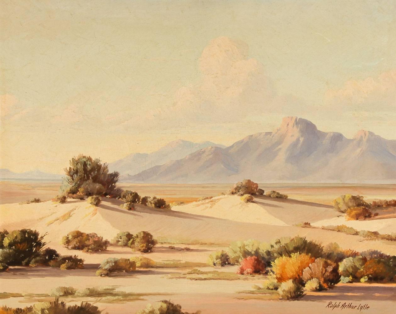Ralph Arthur Lytle - Signed 20th Century American Modern Oil, Desert in Spring 1