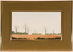 Michael John Hill (b. 1956) - Signed 1980 British Oil, Autumnal Landscape