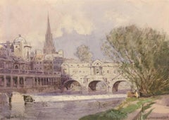 William Tatton Winter RBA - Signed English Watercolour, Pultney Bridge, Bath