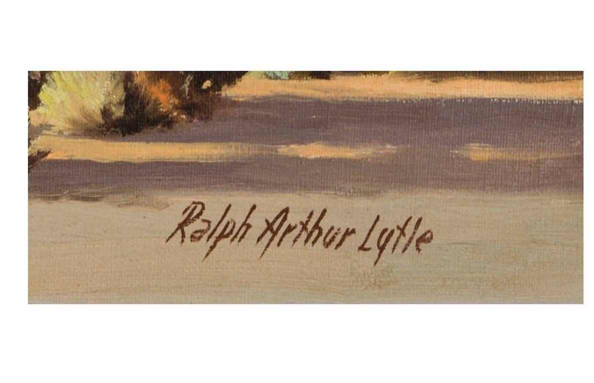 Ralph Arthur Lytle - Signed 20th Century American Modern Oil, Desert in Spring 3