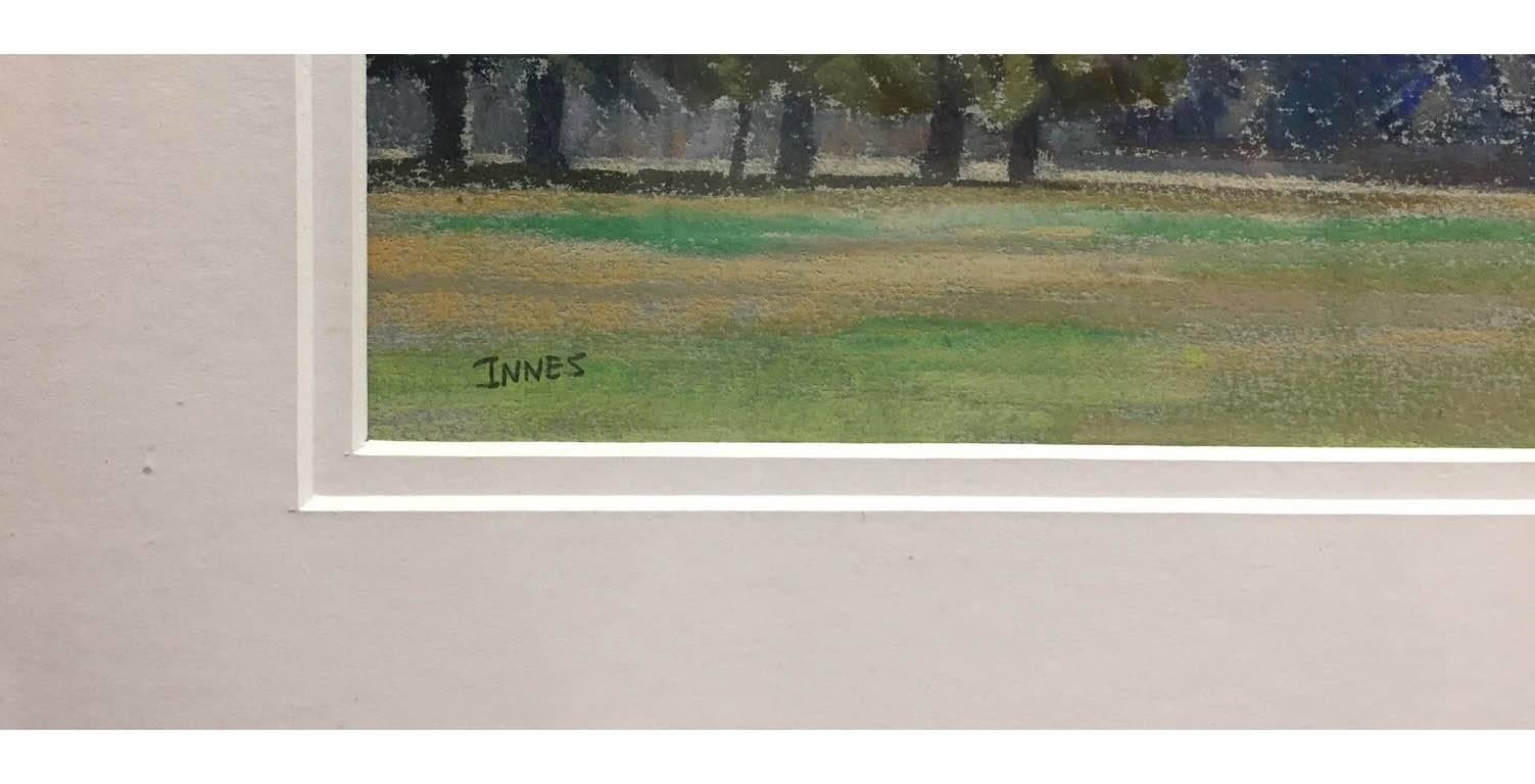 William Henry Innes - Signed, Exhibited 20th Century Pastel, View of Woodlands 3