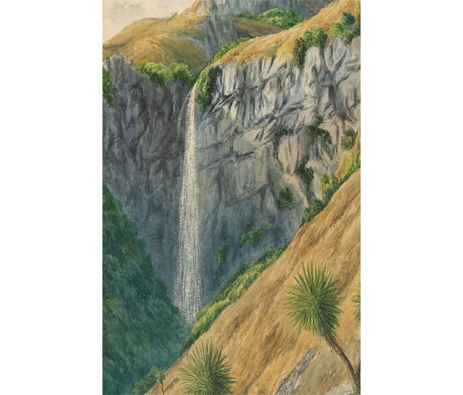 watercolour waterfall