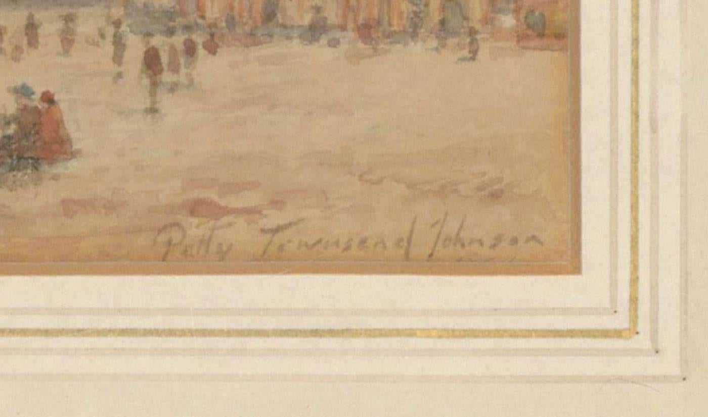 Patty Townsend-Johnson - Signed 19th Century English Watercolour, Beach Scene 1