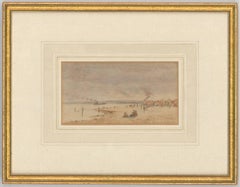 Patty Townsend-Johnson - Signed 19th Century English Watercolour, Beach Scene