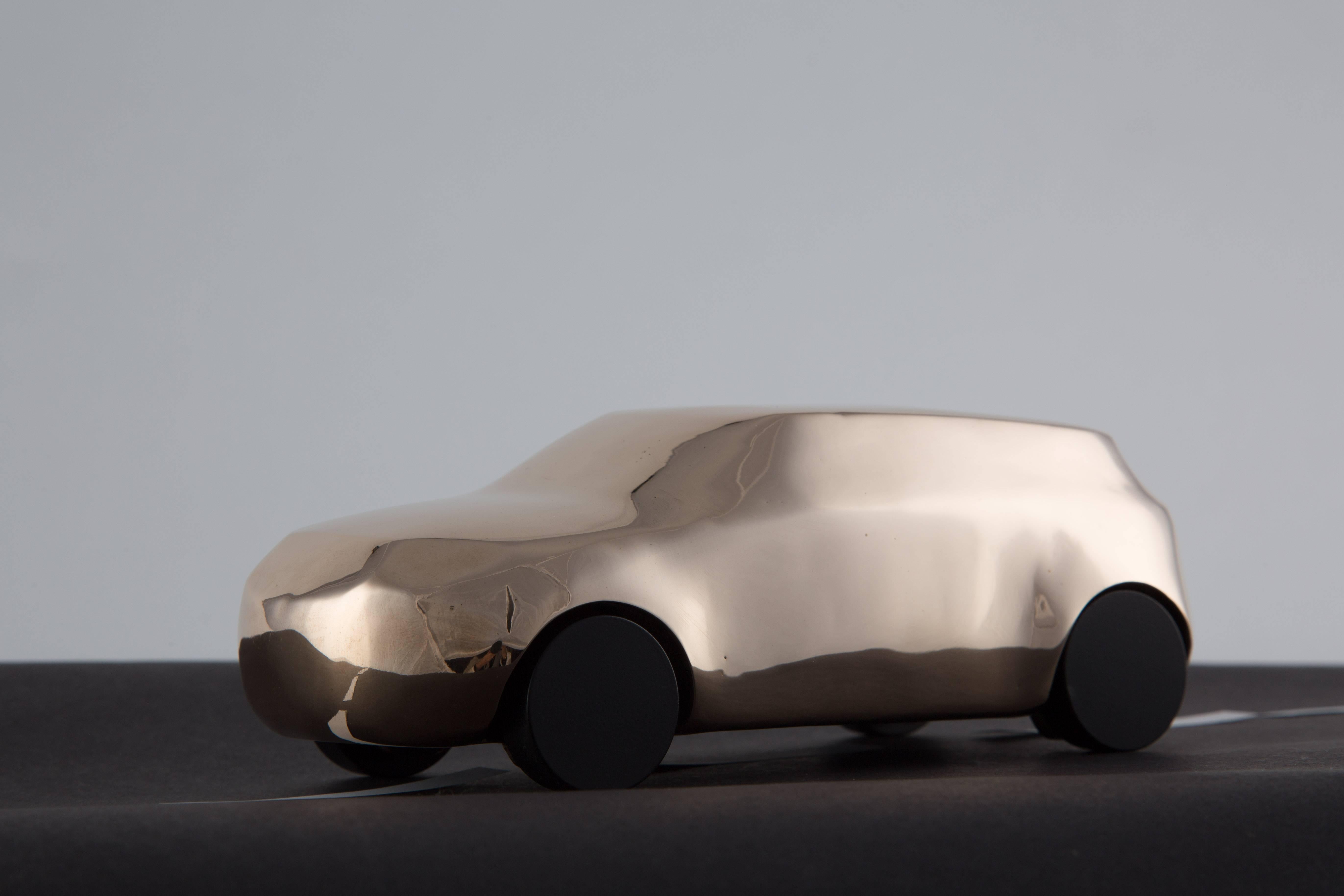 STUDIO JOB for LAND ROVER in bronze limited edition Range Rover Evoque - Gold Figurative Sculpture by Studio Job (Job Smeets & Nynke Tynagel)