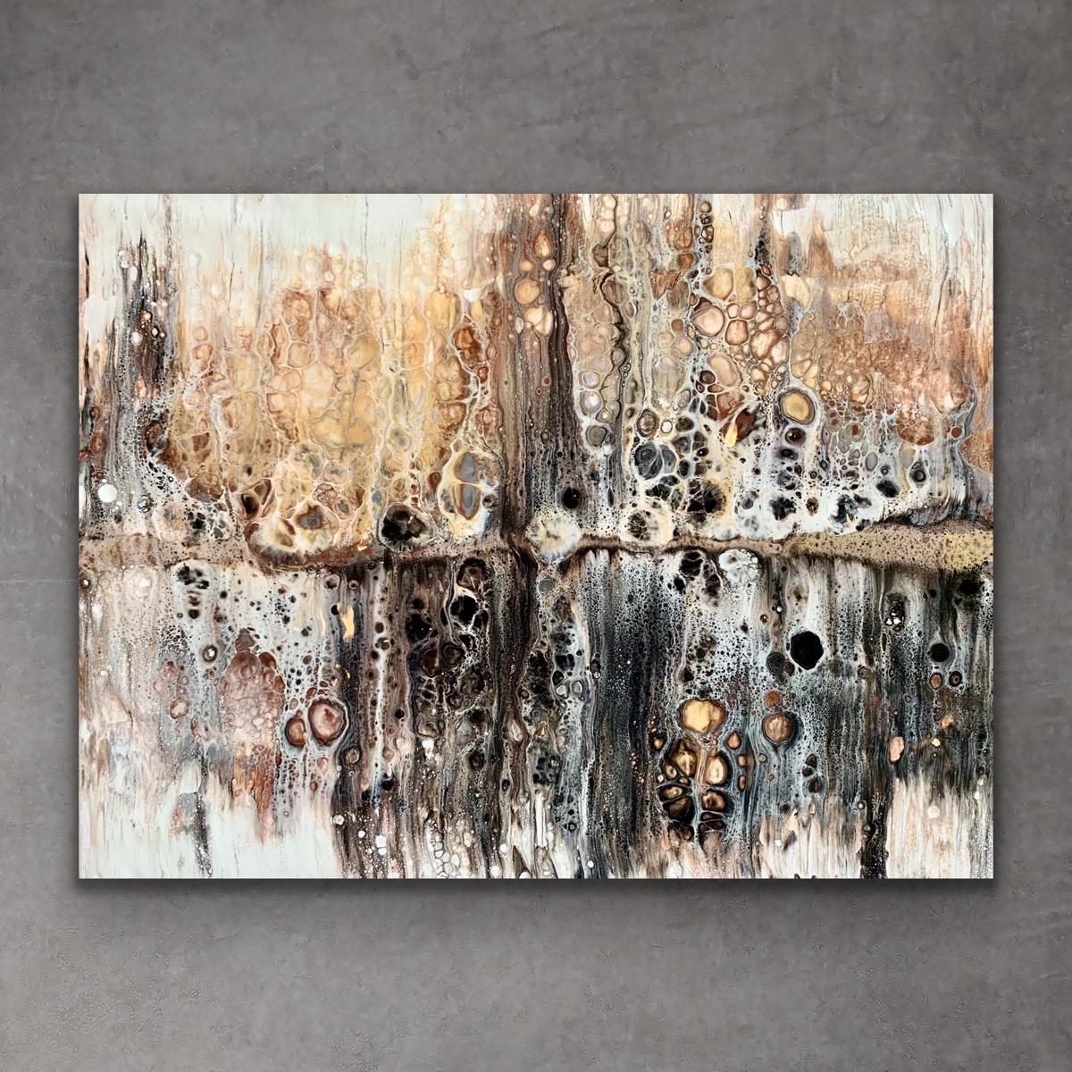 Large Contemporary Abstract Painting, Modern Giclee Print For Sale 6