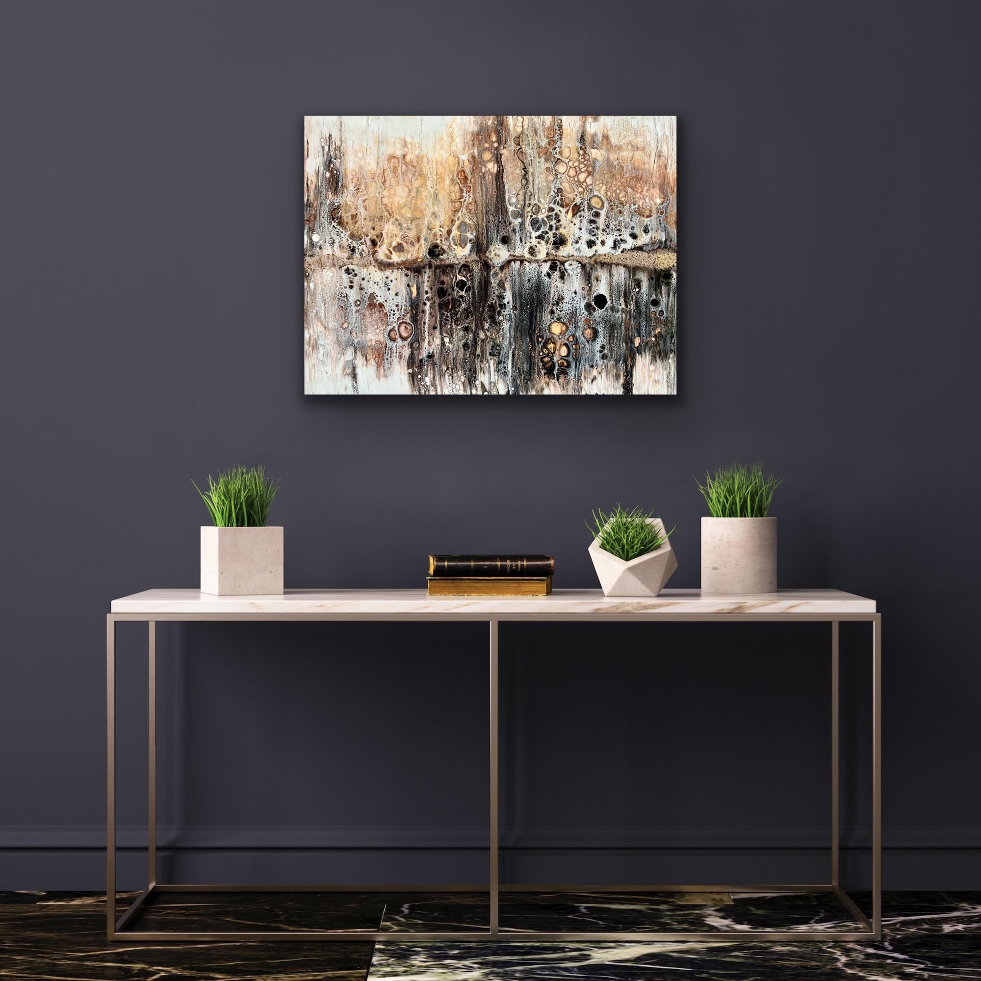 Large Contemporary Abstract Painting, Modern Giclee Print For Sale 4