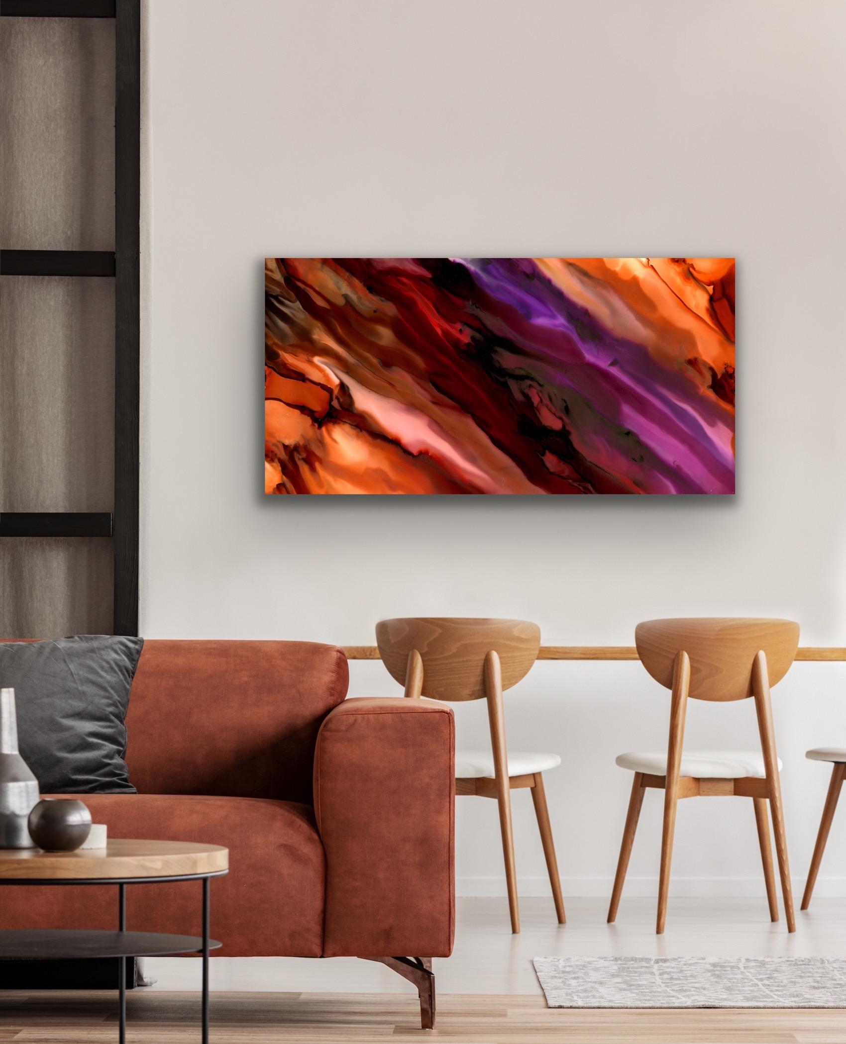 Large Abstract Modern Metal Wall Art Giclee Indoor Outdoor Decor by Sebastian 