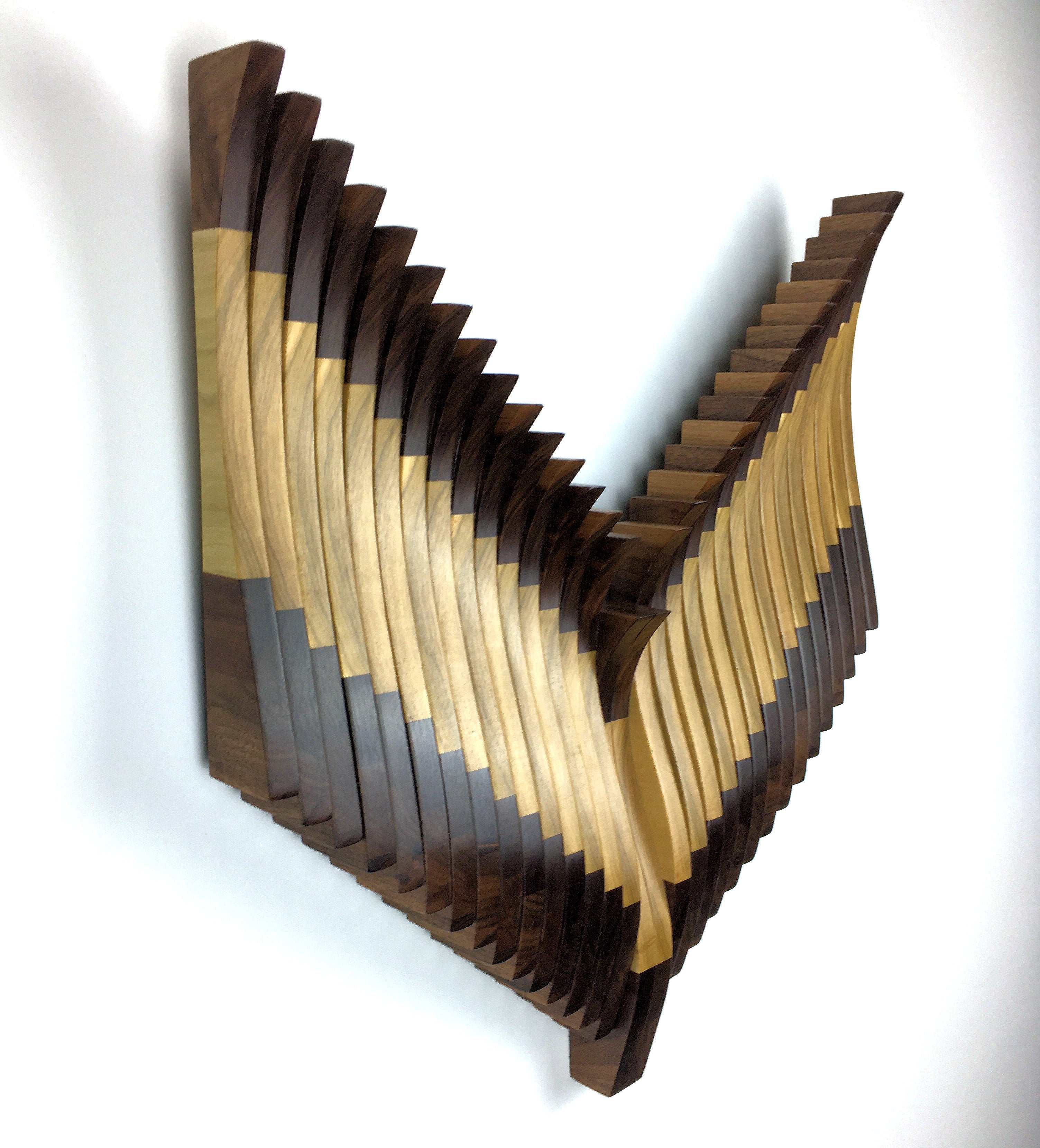 Unknown Original, Wooden Abstract Wall Sculpture, Modern Contemporary