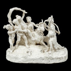 Capodimonte Ceramic sculpture - 19th Century figure - Goat Amalthea