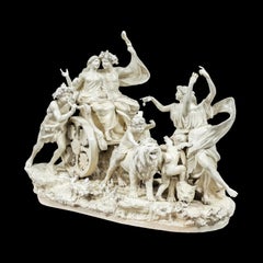 Capodimonte Ceramic sculpture - 19th Century figure - Triumph of Bacchus