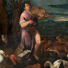 Francesco Bassano (attr.) - 16th century animal figure painting - Orpheus