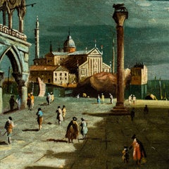 Venedig-Vedutist – Ansicht von Venedig aus dem 19. Jahrhundert – Markusplatz