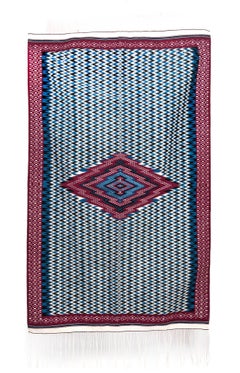 Sarape de Saltillo Azul / Textiles Mexican Folk Art Serape