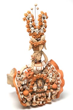 China Oaxaqueña con Altar de Muertos / Ceramics Mexican Folk Art Clay