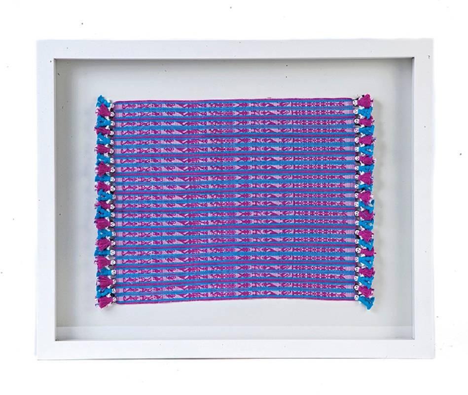 FREE SHIPPING TO WORLDWIDE!

Artisan: Eustacia Antonio Mendoza

MASTERPIECE:

Miniature rug made with Silk and Cotton threads dyeing with anilines, brocades design with backstrap loom technique.

- Dimensions: 20" x 15" x 2" in or 50 x 38 x 4 cm
-