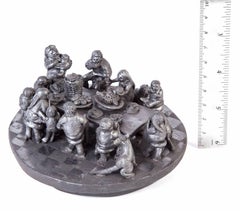 Dia Feliz / Ceramica di argilla nera Arte popolare messicana