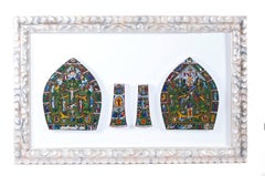 47'' La Mitra / Mexican Folk Art Featherwork Frame
