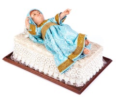 19'' Infantita / Escultura de Cera Arte Popular Mexicano