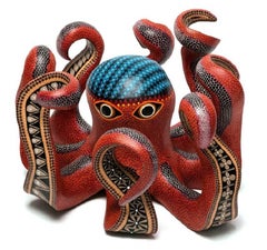 Guardian de las Profundidades / Wood carving Alebrije Mexican Folk Art Sculpture