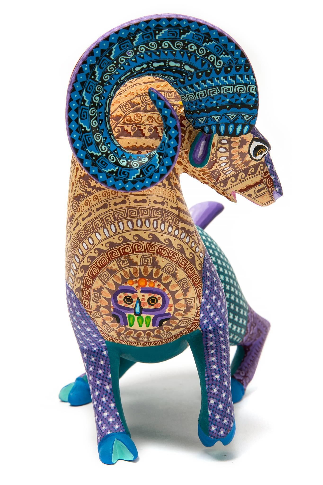 Sculpture d'art populaire mexicain Alebrije en bois sculpté au cimarron Encantado de 15::24 cm 1