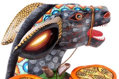 24" Tehauana Embarazada / Wood carving Mexican Folk Art Sculpture