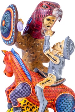 10'' Guerrero Wood carving Alebrije Sculpture Mexican Folk Art