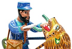 20'' Cartero / Wood carving Mexican Folk Art Sculpture