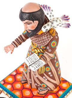 7'' San Francisco de Asis / Woodcarving Mexican Folk Art Sculpture