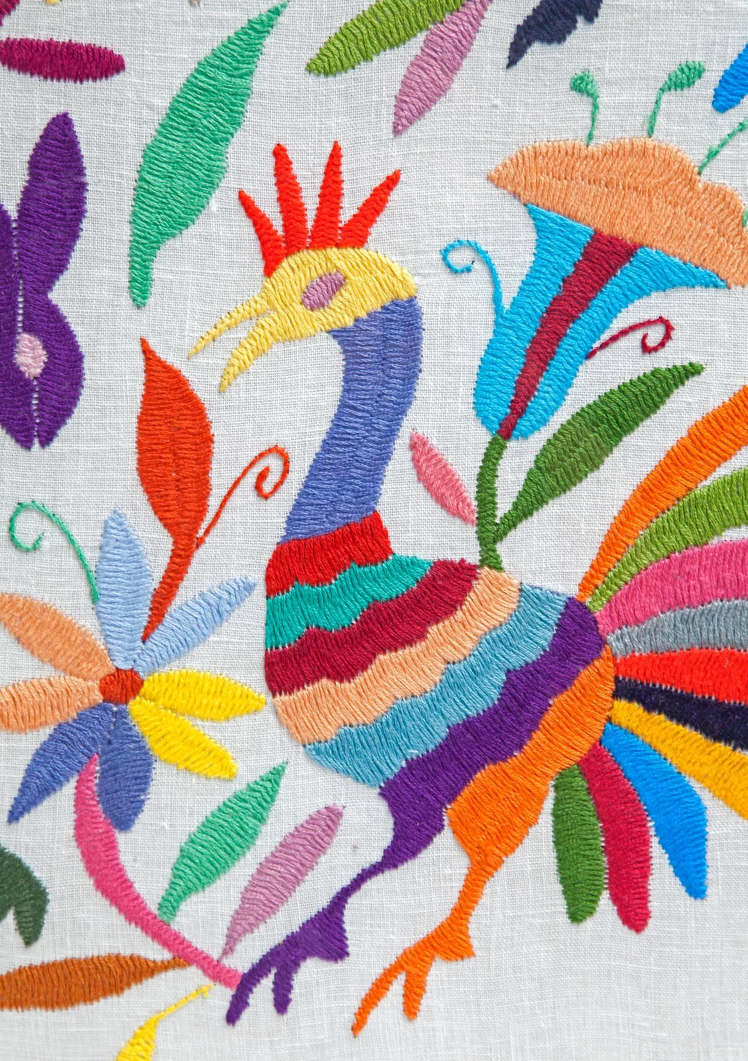 Tenango Otomi / Textiles Mexican Folk Art Embroidery Frame 1