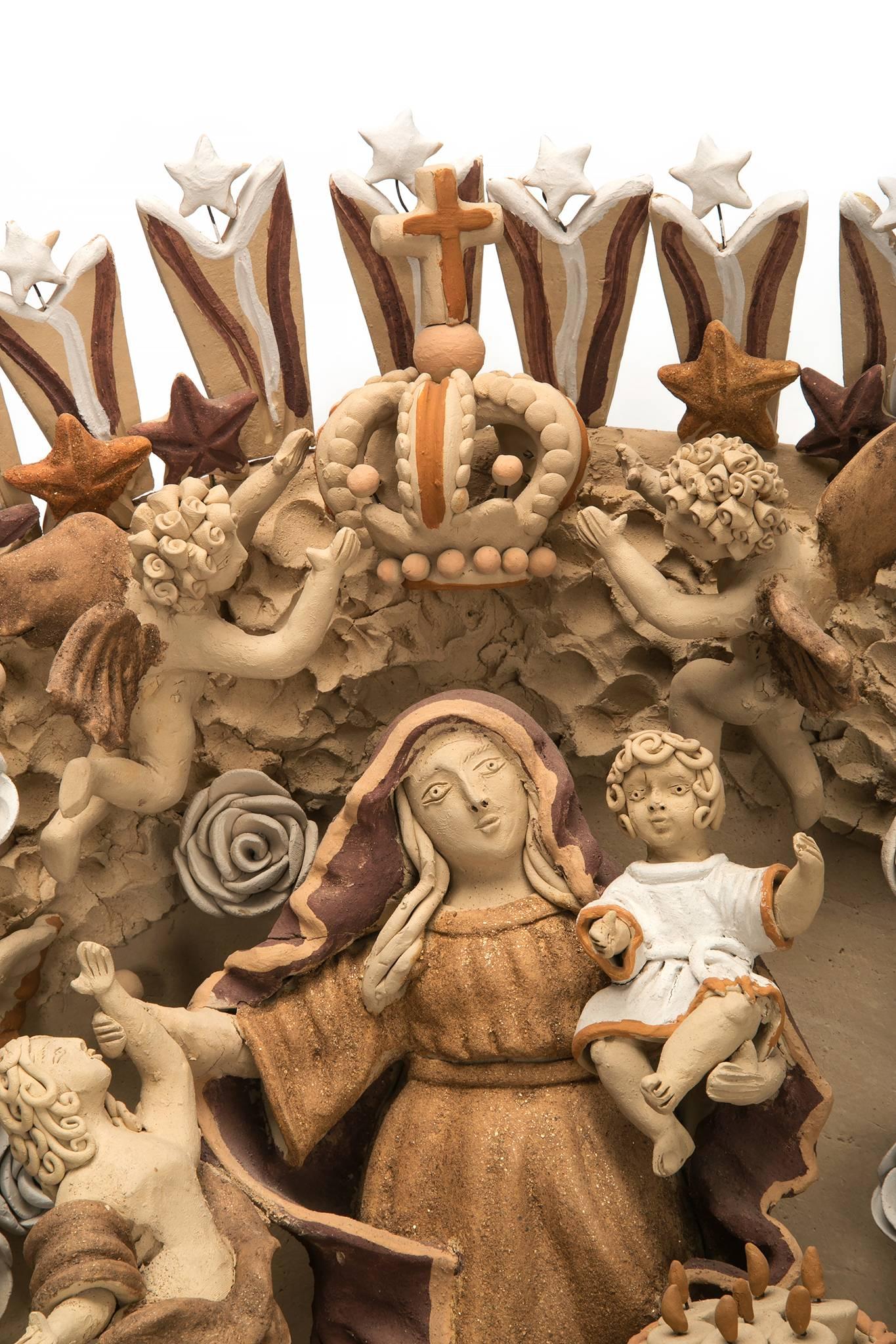 El Bien contra el Mal / Céramique Art populaire mexicain en vente 1