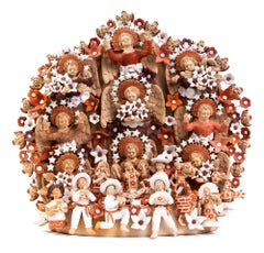 Nacimiento Tehuano / Ceramics Mexican Folk Art Clay Nativity