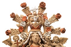 Virgen del Rosario / Céramique - Art populaire mexicain argile
