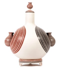 Vasija Los Gemelos / Ceramica Arte Popolare Messicana Mata Ortiz