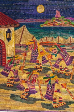 La Danza de los Viejitos / Vegetable Fibers Mexican Folk Art Straw